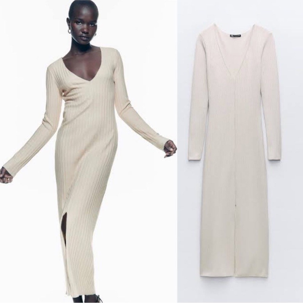 Zara Ribbed Soft Dress